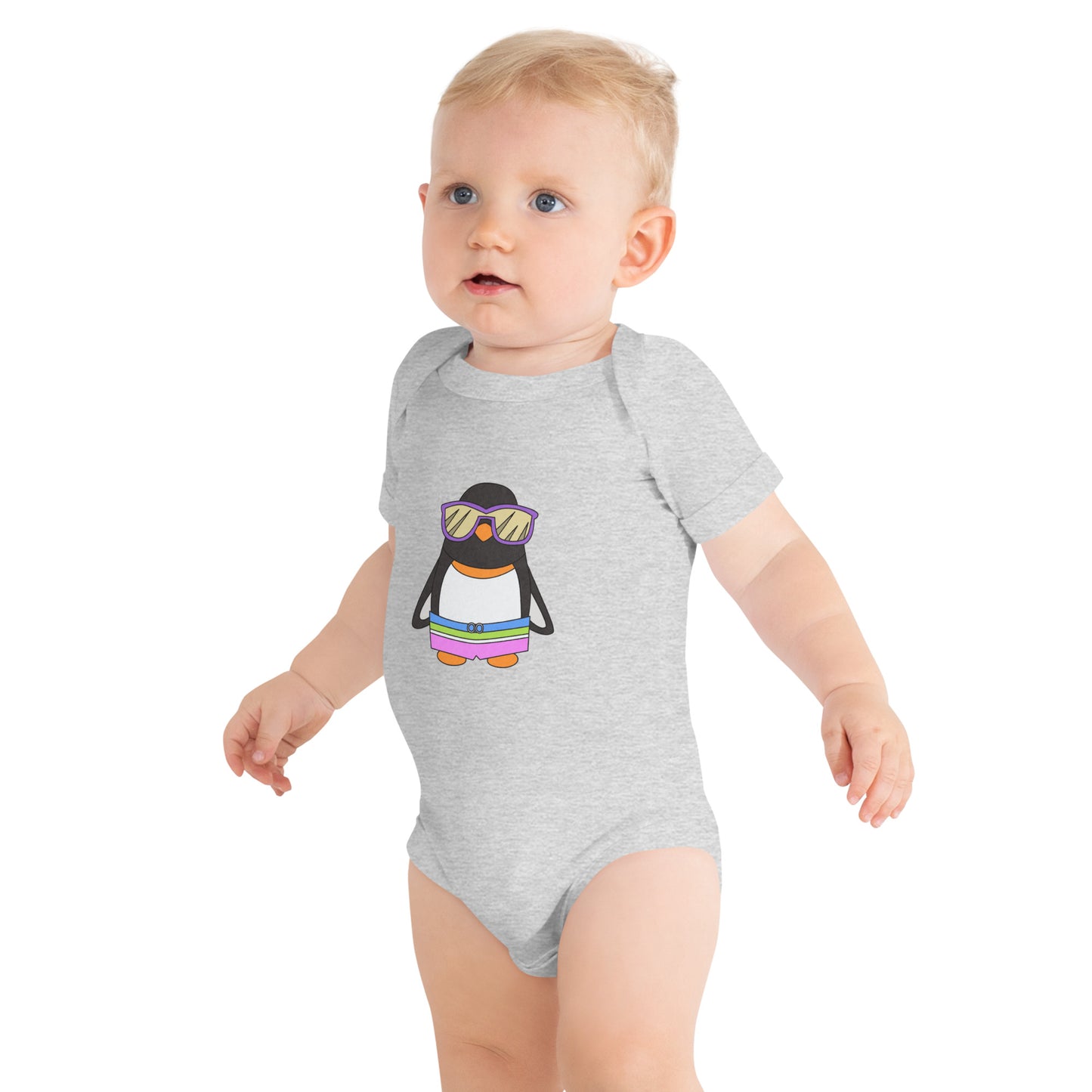 Kanoa Surfer Boy baby short sleeve one piece