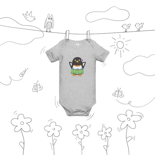 Leilani Hula Penguin baby short sleeve one piece